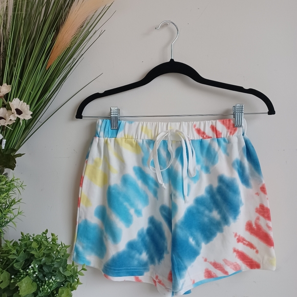 SHEIN Tie Dye Hoodie & Track Short Set - Picture 3 of 14
